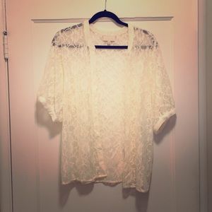 Price ⬇️ NWOT Ivory Modcloth Lace Blouse Size XL